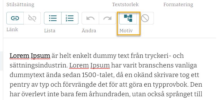 Koppla motiv till bestämmelse